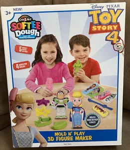 DISNEY PIXAR TOY STORY 4 MOLD & PLAY 3D BO PEEP/BUZZ FIGU MAKER SUPER CUTE FUN - Picture 1 of 2