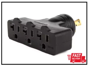 Westinghouse Generator Plug Adapter 30 Amp 120-Volt L5-30P to (3X) 5-20R Black - Picture 1 of 3