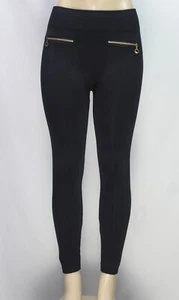 Sofra Women's Leggings Stretch Black Free Size - Picture 1 of 7