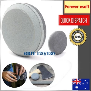 Dual Grit 120&180 Whetstone Sharpening Puck for Dull Blunt Tools AU - Picture 1 of 13