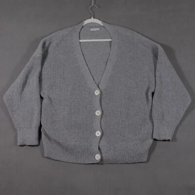 Outerknown Cardigan Mens Sz M/L Gray Knit Organic Cotton Alpaca Blend - Image 1 of 4