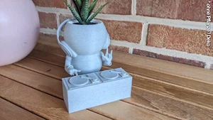 Harry Plant "DJ-Plant" Vaso Divertente Come Discoteca - Made In Germany - Picture 1 of 8