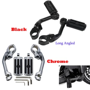 Clavijas de reposapiés Highway para Harley 1-1/4" Touring Street Electra Rode King Glide - Imagen 1 de 18
