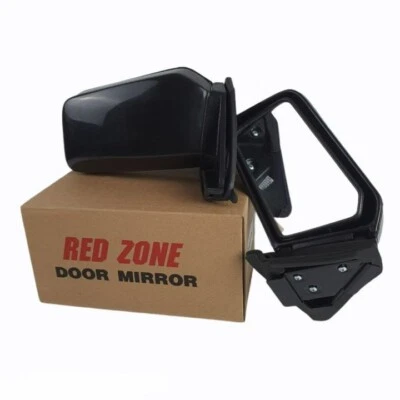 PAR DE ESPEJOS RETROVISORES LATERALES 79-83 NEGROS PARA TOYOTA COROLLA DX KE70 E70 TE71 AE Foto 1 de 4