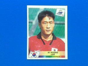 Panini toilet sticker France 98 n.342 Ki Hyung Lee South Korea