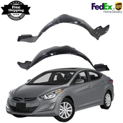 Front Inner Fender Liner Set Compatible with 2011-2013 Hyundai Elantra Foto 1 de 4