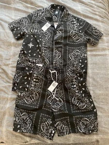 Men’s Shirt And Shorts Set Large - Picture 1 of 3
