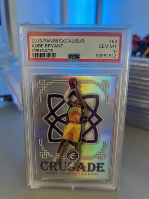 2016 PSA 10 Kobe Bryant Panini Excalibur Crusade 🌟Low Pop 118🌟#88 Basketball - Image 1 of 4