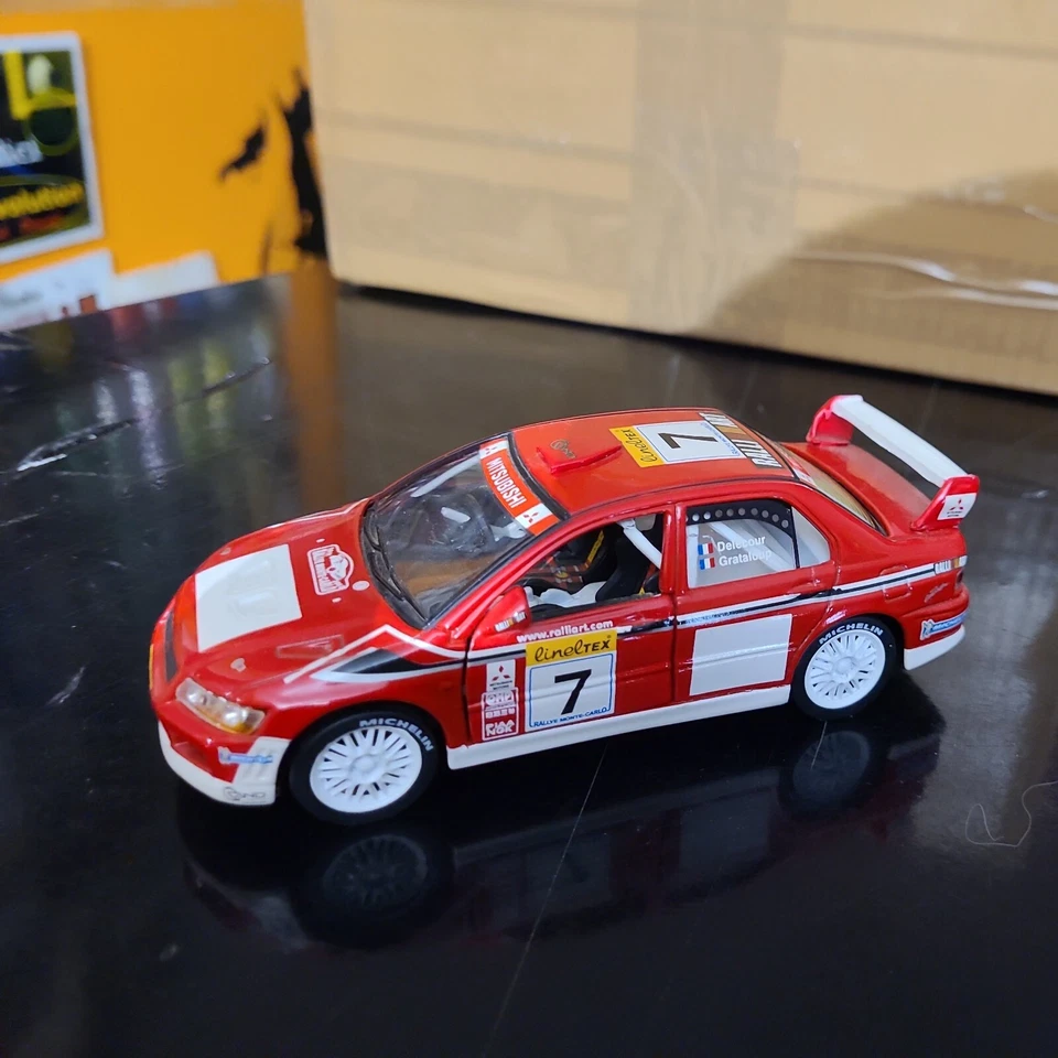 MODELLINO AUTO  "SAICO"  MITSUBISHI LANCER EVO 7 WRC SCALA 1:32 - Immagine 1 di 1