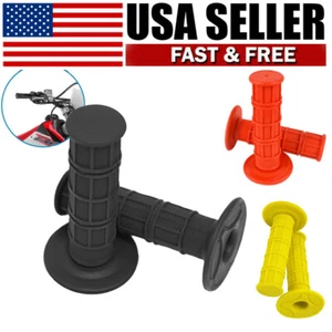 2PCS Practical Quality Motorcycle Hand Grips Dirt Bike Motocross Gel Handle Bar - Picture 1 of 9