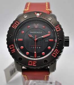 Swiss Eagle Abyss watch 1000M New Old Stock (NOS) Quartz gents watch - Picture 1 of 8