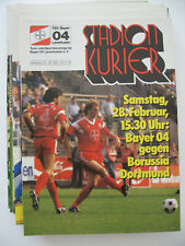 Programm Stadion Kurier Bayer Leverkusen, 20 Stück, aus dem Jahr 1987