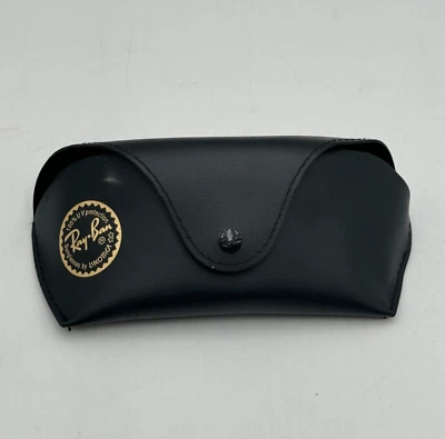 Authentic Ray-Ban Black Leather Sunglasses Snap Hard Case - Image 1 of 4