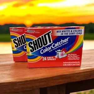 Shout Color Catcher For All Water Temperature, Dye-Trapping 24 Sheets, 2 Pack - Picture 1 of 2