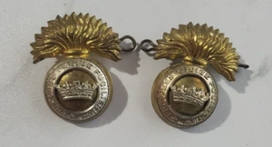 Princess Louise Fusiliers WW2 Canadian Army Cap Badge 2 Lot - Picture 1 of 6