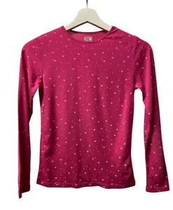 Thermal Star-Pattern Pink 32 Degrees Pajama Top Girls Size L Large - Picture 1 of 3