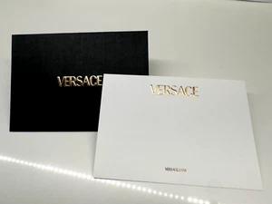 Versace 4"x6" Black/Gold Embossed Greeting Gift Card Postcard Mailing Envelope - Picture 1 of 9