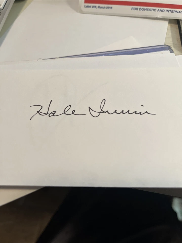 Hale Irwin HOF 签名 3x5 索引卡 — 第 1/1 张图片