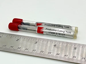 (2) Fresas de extremo de bola de carburo IMCO nuevas - 3/16, 3FL, 1703B - Imagen 1 de 2