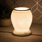 White Ceramic Aroma Lamp Electric Wax Melt Warmer Oil Burner Buddha Mandala