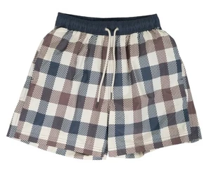 Aquascutum Macro Iconic Volley Club Check Swim Short Size L BNWT - Picture 1 of 2