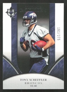2006 Upper Deck Ultimate Collection Tony Scheffler #/275 RC Rookie #356 Card - Picture 1 of 2