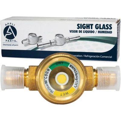 AP APPLI PARTS Appli Parts APSG-14A 1/4 in Sight Glass and liquid moisture indicator Flare conn