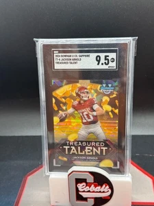 2024 BOWMAN CHROME SAPPHIRE TREASURED TALENT TT-4 JACKSON ARNOLD SGC 9.5 SSP - Picture 1 of 1