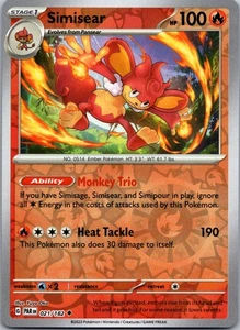 Simisear Reverse Holo Uncommon SV04: Paradox Rift 021/182 NM - Picture 1 of 2