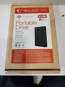HyperSpin Seagate 2TB External USB 3.0 Portable Hard Drive Black (STGX2000400) - Afbeelding 1 van 5