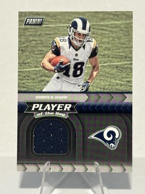 2017 Player Of The Day Cooper Kupp Rams Player Worn Card #CK - Image 1 of 2