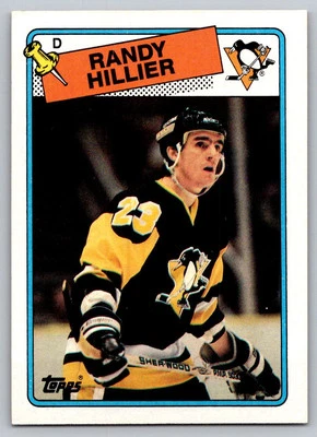 1988-89 Topps #158 Randy Hillier Pittsburgh Penguins - Image 1 of 2