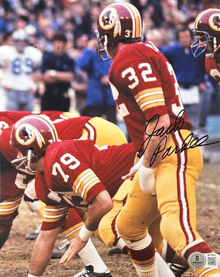 Jack Pardee Signed Autographed 8x10 Photo Beckett Washington Redskins #2 - Image 1 of 1