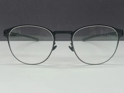 Ic Berlin Eyeglasses Frames Titan Men Woman Black T108 Round Panto Large Lens XL - Image 1 of 4