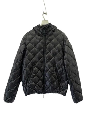 Duvetica 绗缝连帽羽绒服黑色 38 码美国(44 码)-#Z49 — 第 1/4 张图片