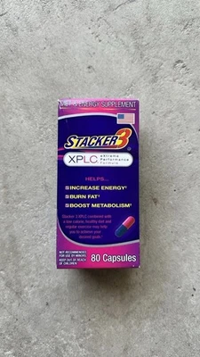 Stacker3 XPLC Quemador de Grasa Corporal Dieta Energía Perdida Peso Suplemento 80 Cápsulas Foto 1 de 4
