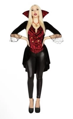 Disfraz de vampiro de 1 pieza para mujer con capa adjunta, talla grande nuevo con etiquetas Foto 1 de 4