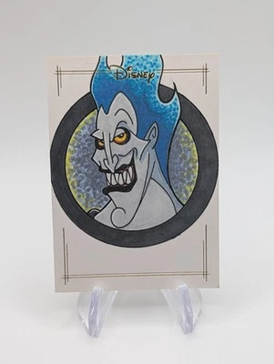2025 Topps Chrome Disney Hades from Hercules SKETCH 1/1 by STEVE MARTIN - Image 1 of 2