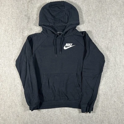 Sudadera con capucha para mujer Nike Sportswear ¿pequeña-mediana? Vellón de rally negro NSW Foto 1 de 4