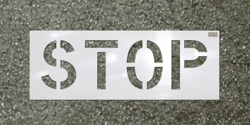 CH Hanson 70063 - Stencil-STOP 24"x12" LDPE - Image 1 of 1