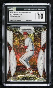 2019 Panini Prizm Draft Picks White Sparkle George Kirby #31 CGC 10 Gem Mint - Picture 1 of 3