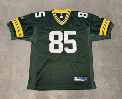 Camiseta deportiva de la NFL Great Jennings Green Bay Packers #85 vintage para hombre talla 52 Foto 1 de 4