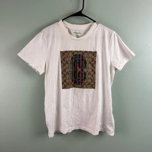 Coach Womens T Shirt Size LG Limited Edition Multicolor Box Graphic Multicolor - Picture 1 of 9