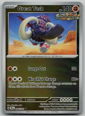 Great Tusk - Uncommon SV05: Temporal Forces 096/162 NM - Image 1 of 2