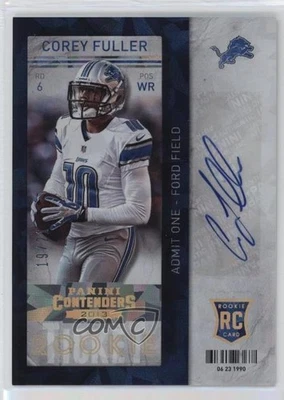 2013 Panini Contenders Cracked Ice /21 Corey Fuller #122 Rookie RC - Image 1 of 2