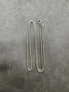 2,5 g Vintage Sterling Silber 925 Box Kette 17" Schmuck Konvolut W - Bild 1 von 6