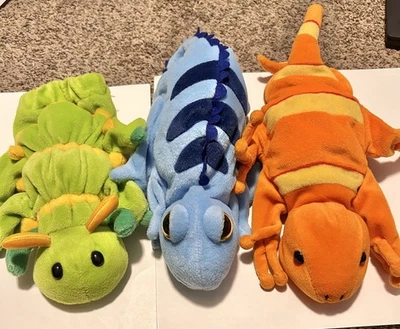 Caltoy PUPPET LOT of 3~ GECKO / LIZARD/Caterpillar Glove PUPPETS Golf Club cover - Image 1 of 4
