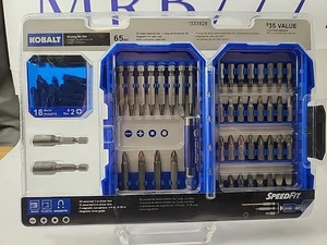 Kobalt Speed Set, Driving Bit Set, 65pc, 1333928, MSRP is $35, NEW - Picture 1 of 6