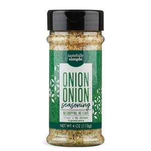 Tastefully Simple Onion Onion Seasoning 4 Ounce Pack of 3 - Picture 1 of 6