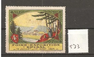 CINDERELLA -T33- FRANCE - FOIRE EXPO - EPINAL - 1924 - Picture 1 of 1